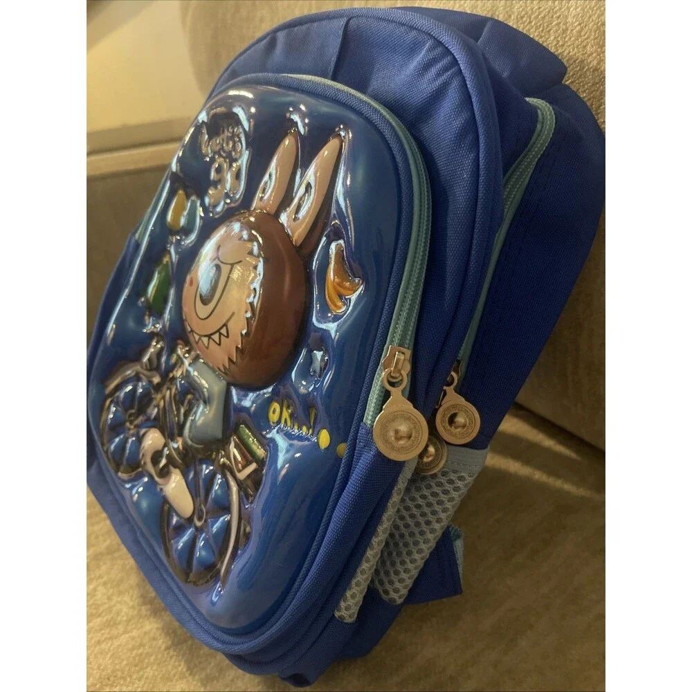 Monster Backpack 3D Hard-shell School  Backpack Blue